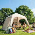 ABORON 2/6/8/10/12 Person Inflatable Camping Tent Easy Setup Blow Up Tent with Hand Pump PU3000mm Waterproof &amp Breathable 4 Season Glamping Tent for Outdoor Camping