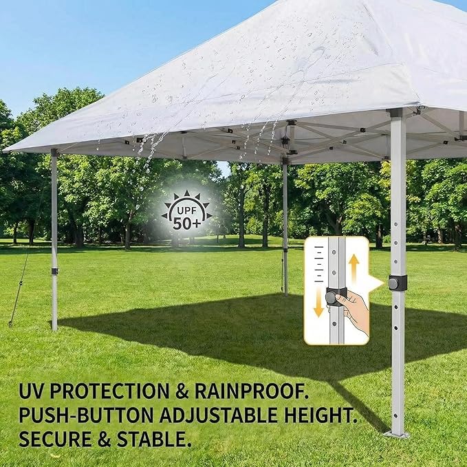 Quick Pop Up Canopy Tent for Outdoor Use – Portable Shelter with Easy Setup and Carry Bag – Ideal for Patio Garden Beach Party Camping