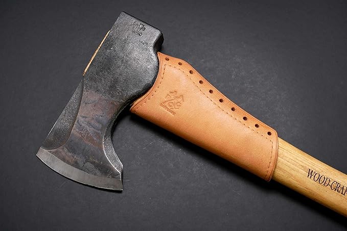 Leather Axe Handle Guard (Council Tool Woodcraft Pack Axe 19 Tan/Natural Leather)