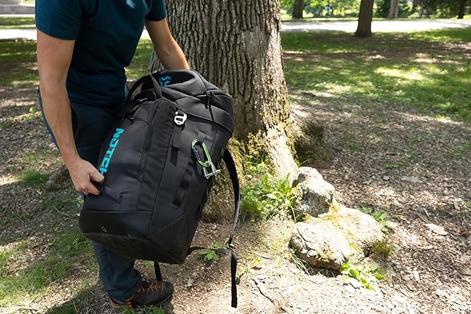 Notch Hauler Free-Standing Backpack 70 Liter Carrying Capacity Integrated Helmet Compartment 4 Gear Handles Sculpted Shoulder Straps Weather-Resistant 1680 Denier Fabric (99715)