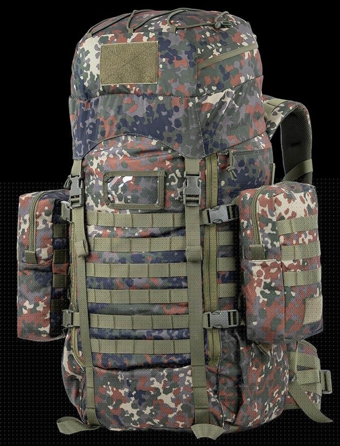 75L Tactical Backpack with Internal Frame MOLLE and Hydration System