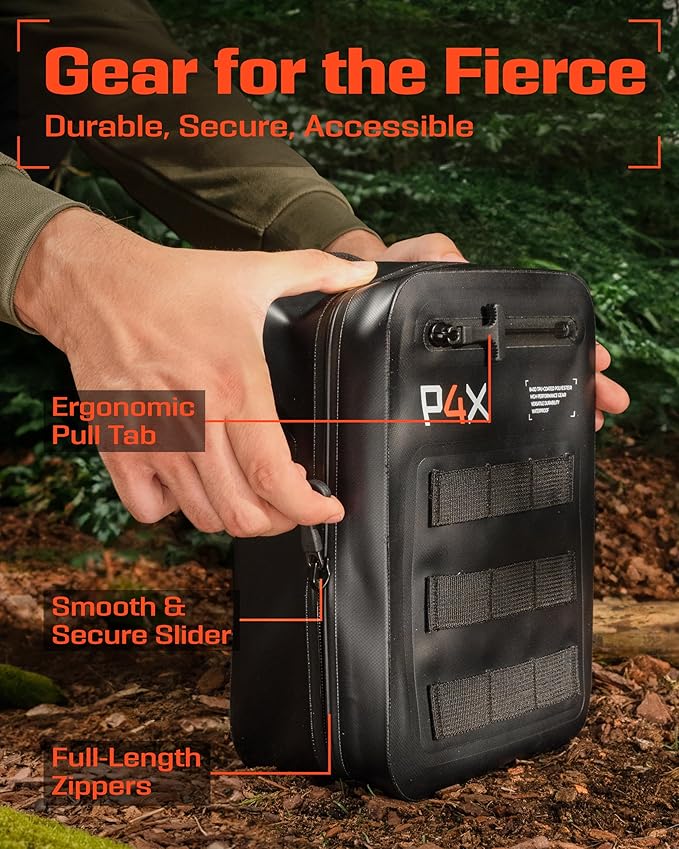 Waterproof Molle Pouch - Attach to Backpacks &amp Belts - Ideal EDC Pouch Organizer for Medical Gear Flashlight Firestarter Phones and More - Rugged Carrier for Outdoor Travel &amp Adventure