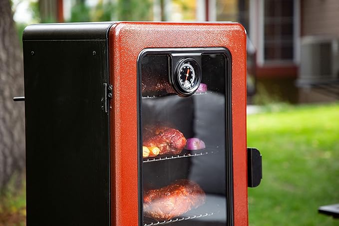 Pit Boss 3-Series Gas Vertical Smoker Red Hammertone - 10773