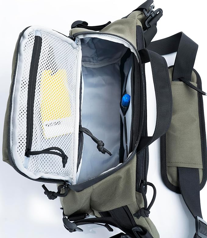 Tactical Sling Backpack Crossbody EDC Pack MOLLE Satchel Bag for Travel Work Camping and Hiking 8Liter