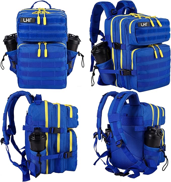 LHI Tactical Military Backpack for Men and Women 25L/35L Army Assault Pack Bag Small Rucksack with Bottle Holder