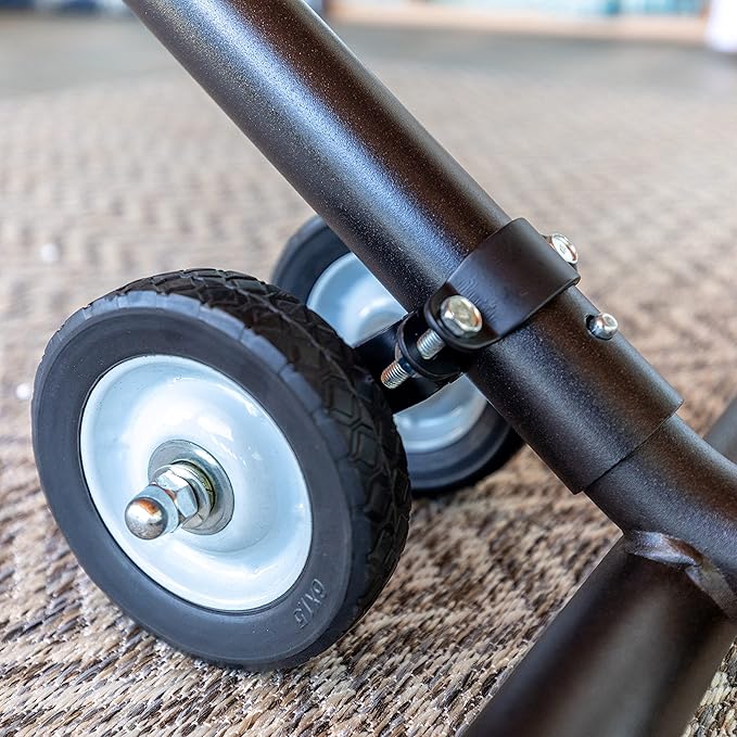Hatteras Hammocks Black Wheel Kit for Hammock Stands Heavy Duty Construction Weather-Resistant Portable for Outdoor Use