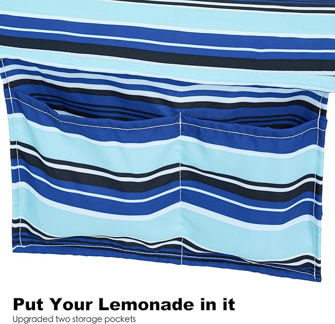 GAFETE Hammock 2 Person Quilted Fabric Hammocks for Outside Double 12ft Hammocks with Spreader Bar Large Removable Pillow Storage Bag Carabiners Max 475 lbs Capacity (Catalina Beach)