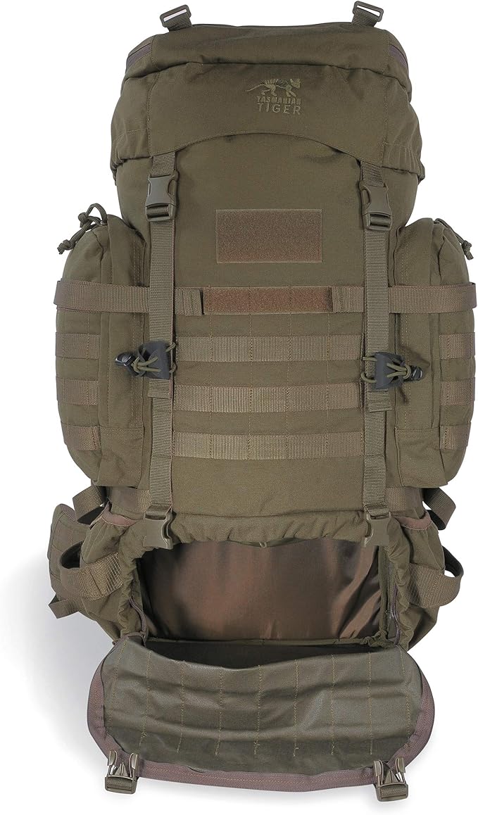 Tasmanian Tiger Raid Tactical Backpack MKIII - 52-Liter V2 Plus Carrying System with MOLLE System and Detachable Hip Strap Olive - 52 Liter