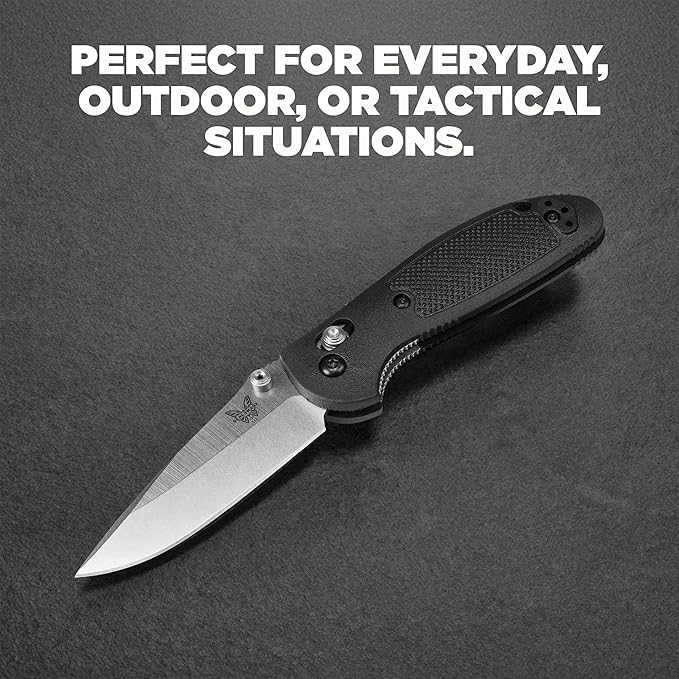 Benchmade Mini Griptilian Knife Drop-Point Blade Made EDC Manual Finish 556 Handle