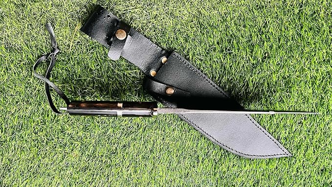 10 Unpolished carbon steel Tactical Knife - Hand Forged Full Tang Camping tool Knives