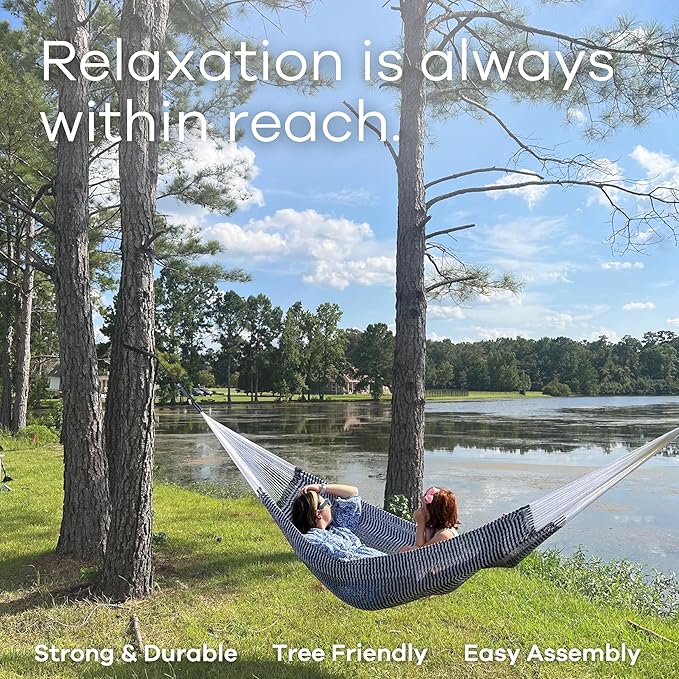 Go Anywhere Hammock Straps by Yellow Leaf Hammocks -Set of Two Nylon Straps Each 12 Feet Long 400lb Max - Easy to use Pre-Looped Tree Friendly Super Strong Color: Black