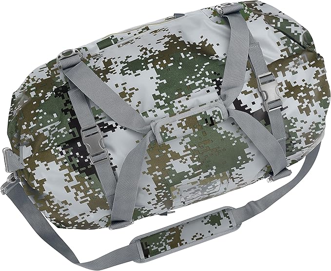Skog Å Kust Duffelsak Heavy Duty Waterproof Duffel - Gear Bag for Sports Travel &amp More - 90L DigiCamo