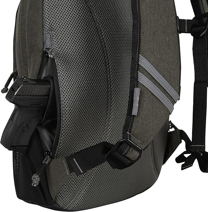 Allen Company Pride6 Camp Pack with Laptop and Pocket Multiple External and Internal Pockets No Rub Neck Panels 17 Inch/1607 Cubic inches / 26 L Green