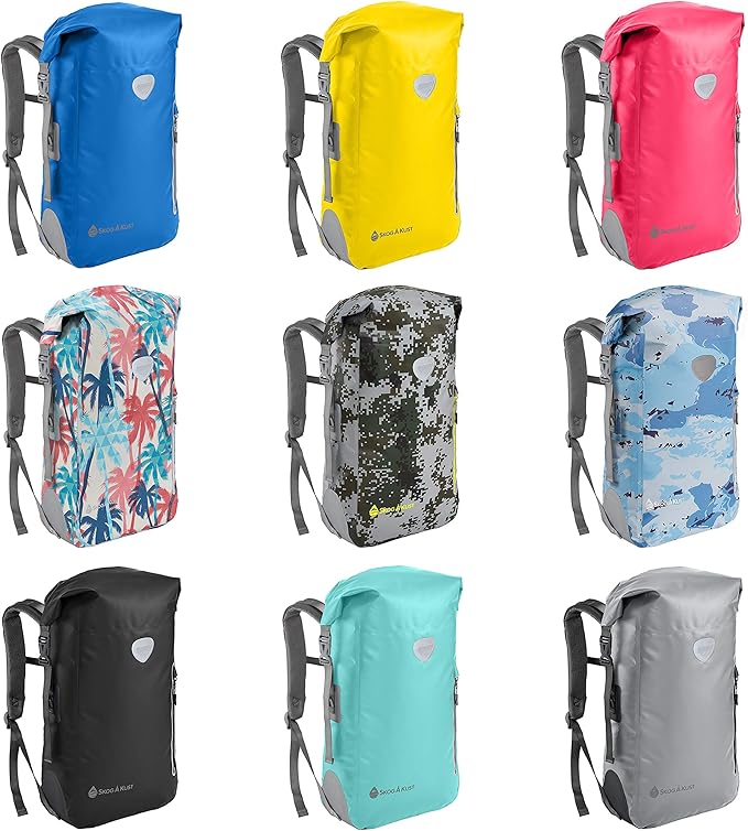 Skog Å Kust BackSak Heavy Duty Waterproof Backpack - Gear Bag for Sports Travel &amp More - 25 &amp 35 Liter Sizes