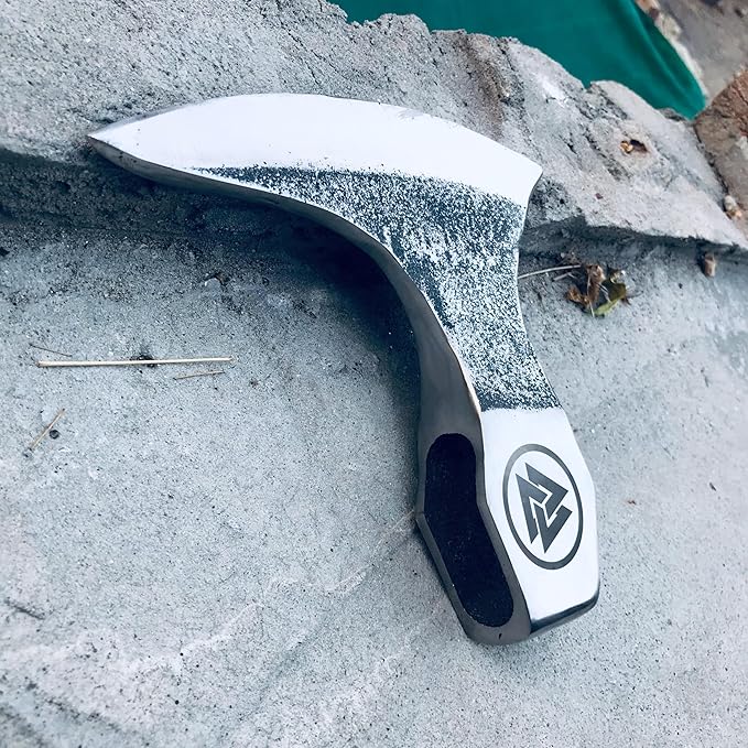 OLDZ CRAFTZ-Viking Bearded Axe - Valknut Viking Axe Head Custom Forged high Carbon Steel hatchets Multi Purpose Adult Size Axe Head viking axe head handmade axe head real