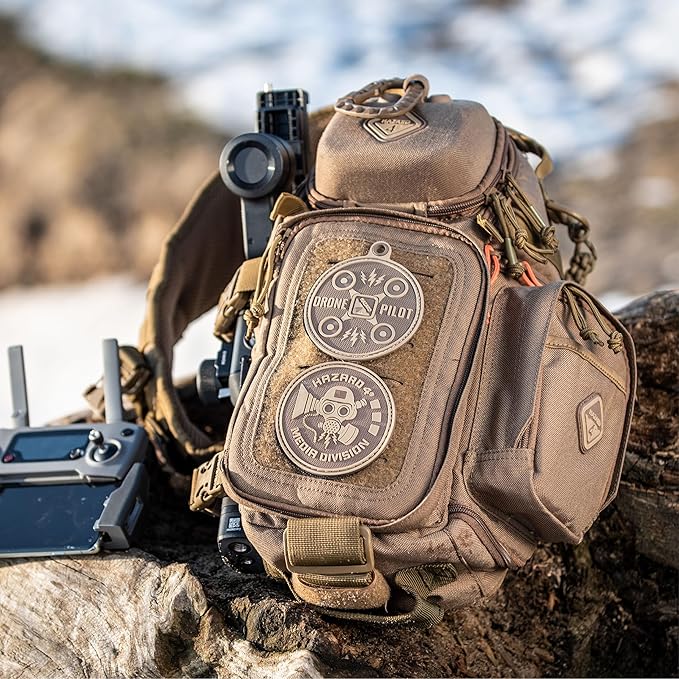Freelance(TM) photo and drone tactical sling-pack by Hazard 4(R) - Coyote  7.5 x 7.9 x 14.9