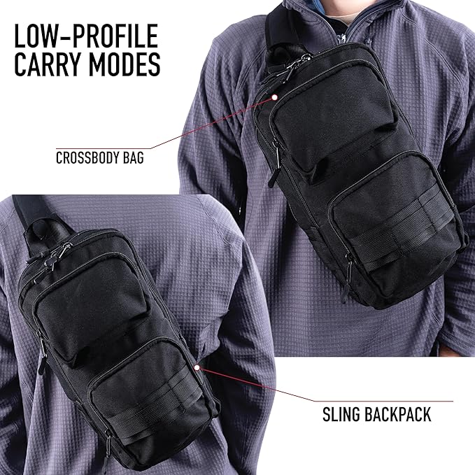 Rothco Tactical Traveler Crossbody Bag – Rugged Outdoor Travel Backpack for EDC Gear