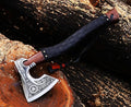 Handmade 17 Viking Axe with Sheath - Norse Medieval Axe | Nordic Style Hatchet | Decorative Collectible | Viking Gift for him | Birthday Anniversary Christmas (EBX-02)