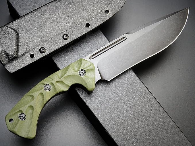 Eafengrow EF145 Fixed Blade Knife DC53 Steel Blade G10 Handle Full Tang EDC Tool Straight Knife for Working Camping Adventure