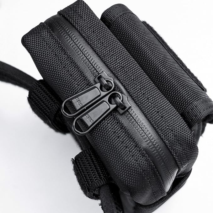 Compact Utility Gadget Pouch Tactical MOLLE Nylon Duty Belt Pouches for Police Law Enforcement Work EDC Small Tool Waist Bag for 6.1 Cellphone Outdoor Camping Hiking Organizer