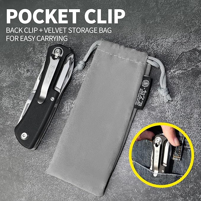 9-in-1 Multitool D2 Steel 440A Stainless steel Scissors Automobile safety hammer Screwdrivers Wire Stripper G10 Handle Camping EDC Home Repair Tool Gift for Men