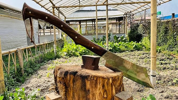 12 Inch Custom Axe Knife Viking Seax Axe Machete Knife Tactical Tomahawk Survival Heavy Duty Machete Camping Outdoors Survival