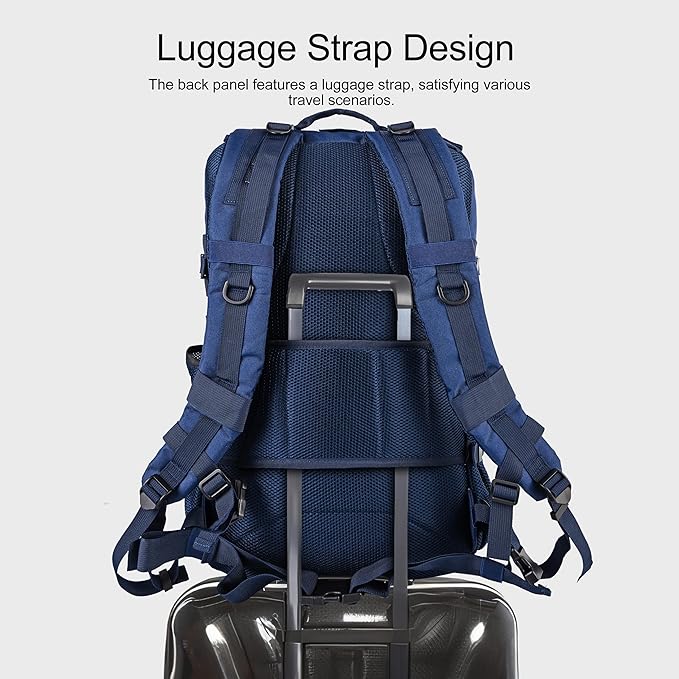 LHI Tactical Military Backpack for Men and Women 25L/35L Army Assault Pack Bag Small Rucksack with Bottle Holder