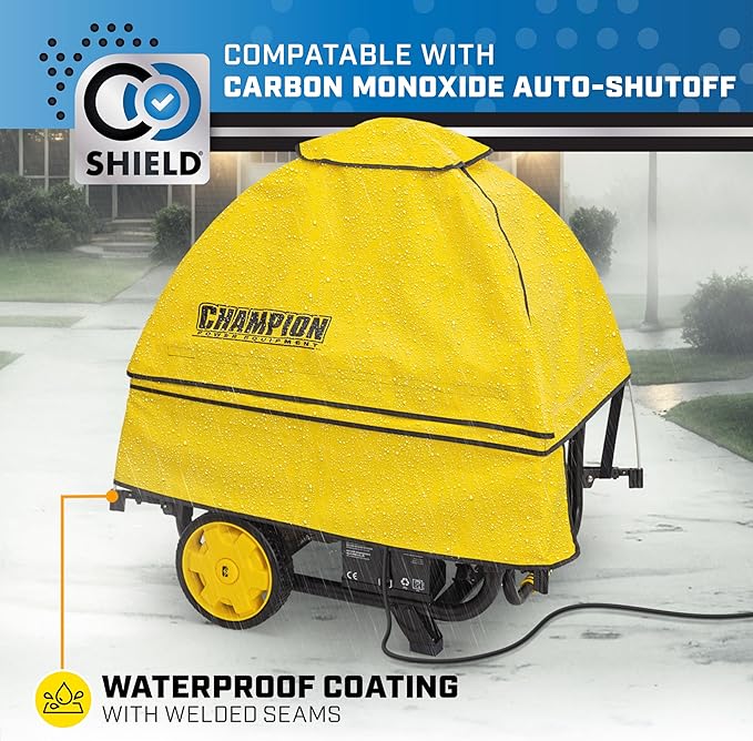 Champion Power Equipment 100376 Storm Shield Severe Weather Portable Generator Cover by GenTent for 4000 to 12500-Starting Watt Generators