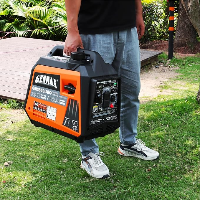 GENMAX GeneratorEPA Compliant Eco-Mode Feature Ultra Lightweight for Backup Home Use &amp Camping