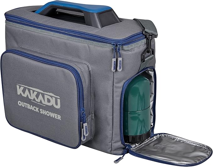 Kakadu Outback Shower Carry Bag Rugged Storage Bag with Padded Shoulder Strap &amp Waterproof Liner Designed to Carry and Protect your Outback Shower