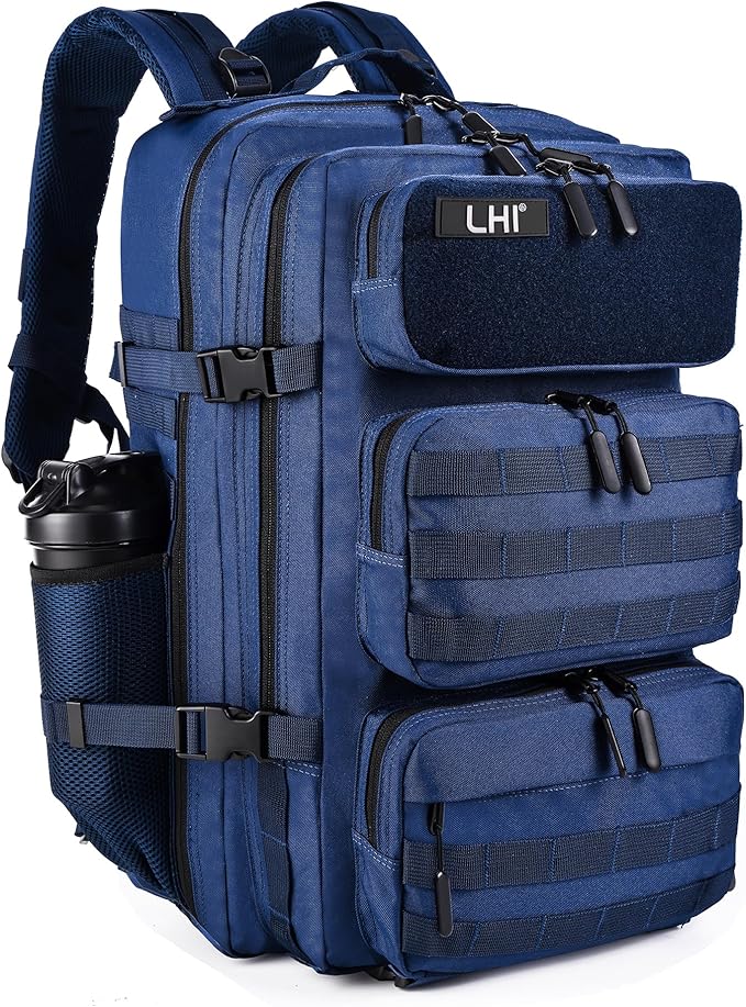 LHI Tactical Military Backpack for Men and Women 25L/35L Army Assault Pack Bag Small Rucksack with Bottle Holder
