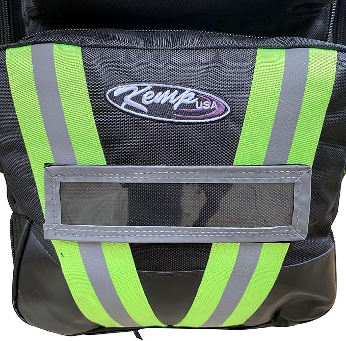 Kemp USA Ultimate EMS Backpack Military &amp Police Tactical Medical Bag EMT Survival Gear Organizer Fits BLS/ALS Equipment &amp D Tank Oxygen Cylinder Black