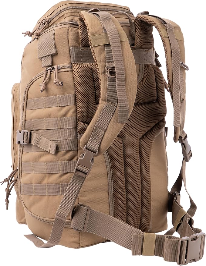35L Tactical Backpack Military Rucksack MOLLE Quick-Access Flap EDC Pack for Hiking Camping Travel Work Bugout Emergency