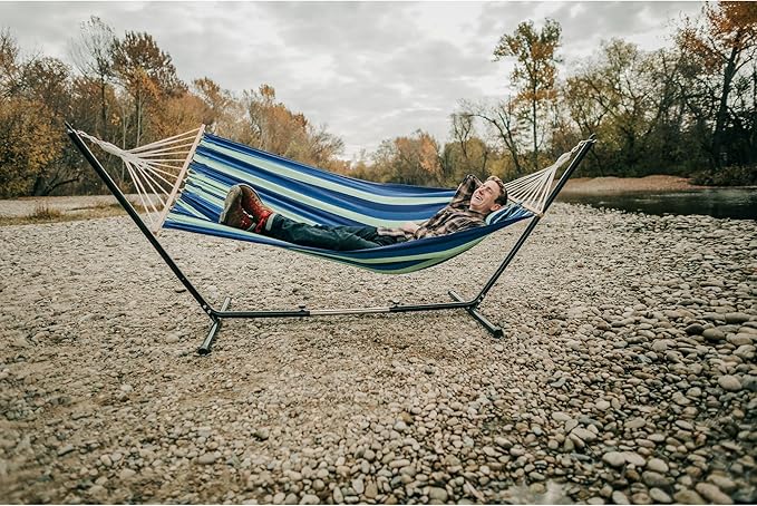 Stansport Outdoor Camping Hammock with Pillow and Stand