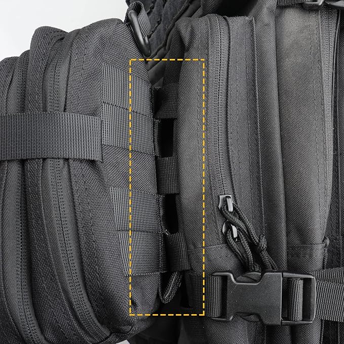 WYNEX Tactical Admin Pouch Utility EDC Organizer - Large Capacity 6 Inch MOLLE Strap With Webbing