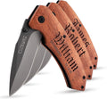 Lily's Atelier Groomsmen Gifts Set of 3 Personalized Pocket Knife Engraved for Groomsmen - Customized Knives w/Names Groomsman Gifts for Wedding Groomsmen Proposal Gifts
