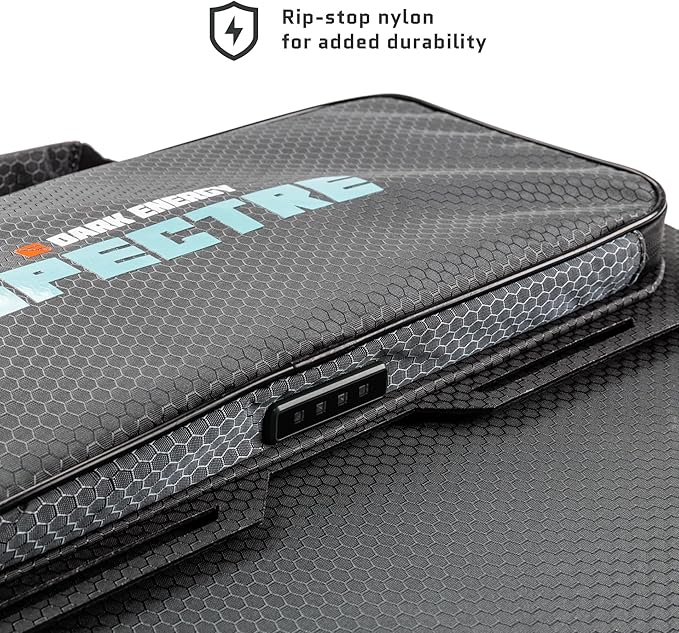 Dark Energy Spectre Folding 56W Solar Panel | USB-C and USB-C Output for Charging | Ultra-Durable IPX7 Waterproof Chainable Design Off The Grid Solar Powerhouse