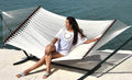 Island Oasis Caribbean Hammocks and Stand Set (Green Stand and Cream Hammock)