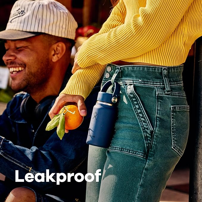 Hydro Flask Micro Bottle - Insulated Mini Leak Proof Flask for Purse or Pocket in 6.7 Oz Harbor Blue