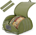 FRTKK Tactical Helmet Bag Pack Military Molle Pouch Multi-Purpose Carrying Storage Bag Include USA Flag Patch and 2 PCS Molle Straps for Sports Hunting Shooting Combat Helmets (Ranger Green)