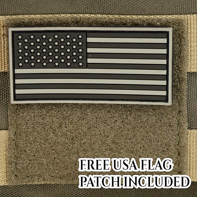 K-Cliffs Tactical Range Backpack – Lockable Bag for 5 Handguns Pouches – 900D Water‑Resistant with Rain Cover &amp USA Patch