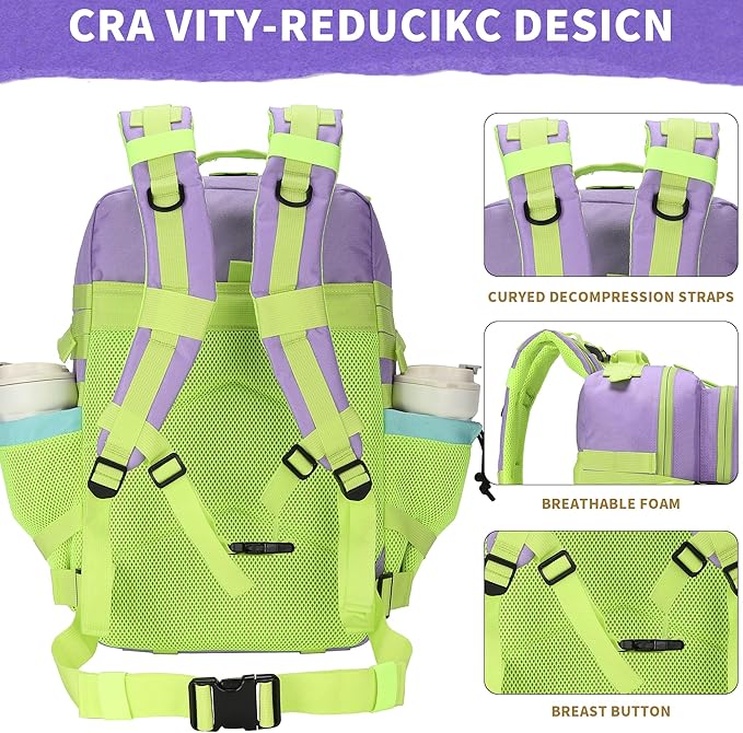 45L Tactical Military Backpack Assault Pack Dopamine Colorblock Molle 3-day Army Rucksack Men Women for Hiking Camping Climbing