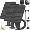 Solar Panel for Blink Outdoor 2K+/4(4th Gen)/Outdoor(3rd Gen) XT3 and XT2/XT Camera/Blink Outdoor Camera 5W Solar Panel Charger with Mount 13.1ft Cable Rubber Plug IP65 Waterproof 3 Pack