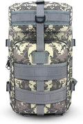ASA TECHMED Large Tactical Backpack - IFAK Military-Grade Assault Pack Everyday Carry Use Military Backpacks Tactical (Gray Camo)