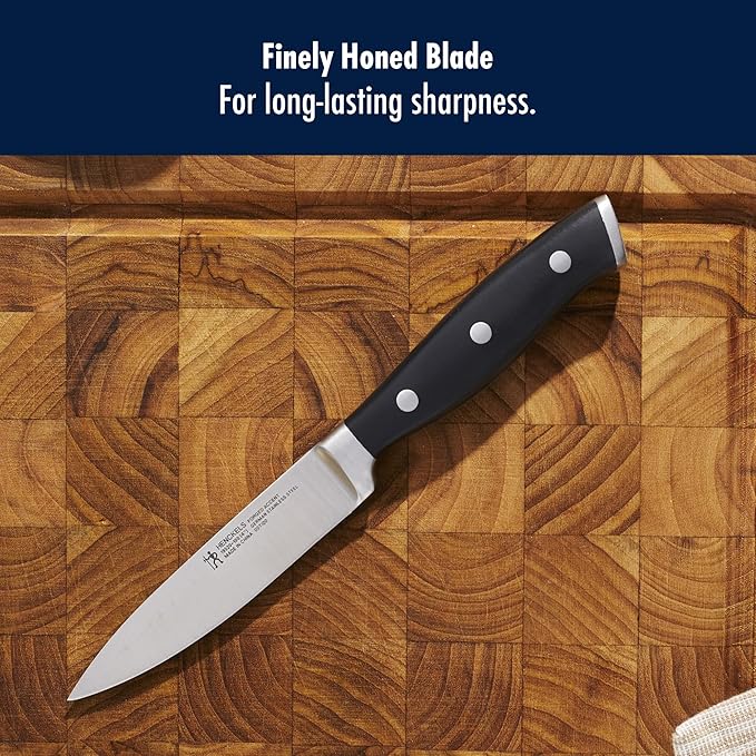 HENCKELS Forged Accent Razor-Sharp 2-pc Paring Knife Set German Engineered Informed by 100+ Years of MasteryBlack
