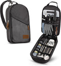 Wealers Camp Kitchen Cooking Utensil Set Travel Organizer Grill Accessories Portable Compact Gear for Backpacking BBQ Camping Hiking Travel Cookware Kit Water Resistant Case