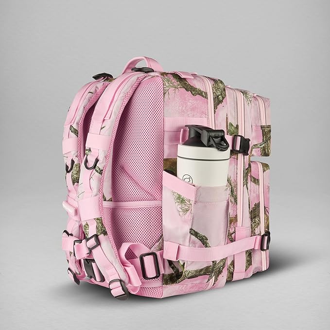 WOLFpak 35L Meal Prep Management Backpack (Realtree APX Flushing Pink) | Easily Store &amp Organize Food Storage Containers w/Built-In Lunch Box Cooler Travel Insulated Bag