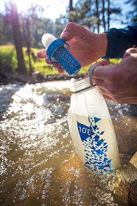 Katadyn BeFree 3.0L Water Filter Fast Flow 0.1 Micron EZ Clean Membrane for Personal or Small Group Camping Backpacking or Emergency Preparedness (8019640)