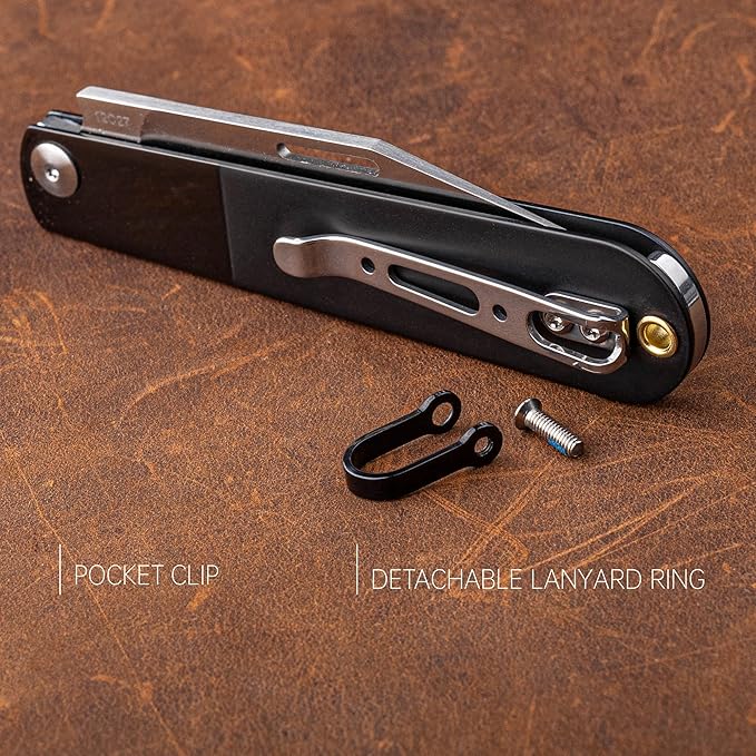 REALSTEEL Real Barlow RB-3 Folding KnifePocket KnivesColor Layering Steel HandleSlipjointNail Nick2.8 12C27 SteelDrop Point1.7ozIndoor Utility EDCGift for Men WomenCutting FruitCheseeBrea