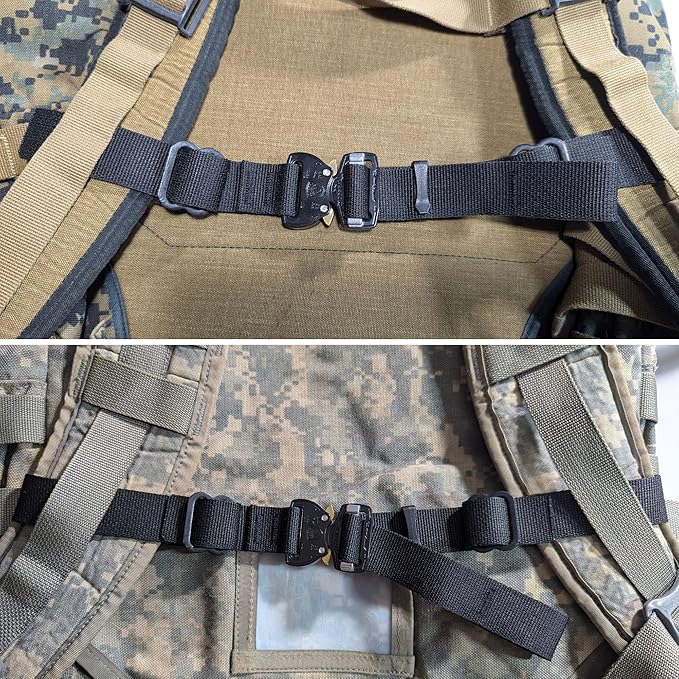 Replacement Backpack Sternum Chest Strap with COBRA FM Buckle (Black)